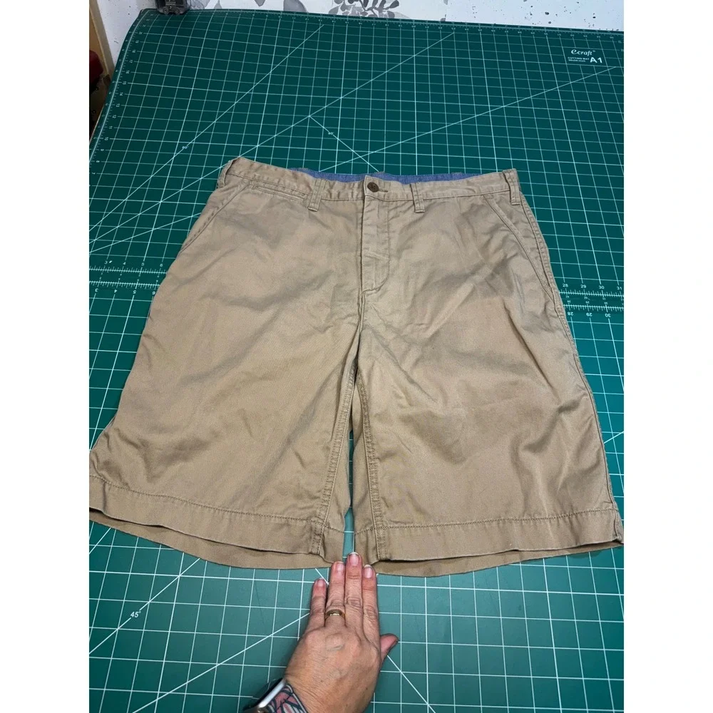 Polo Ralph Lauren Mens Relaxed Fit Chino Shorts Tan Khaki Cotton Twill Size 34